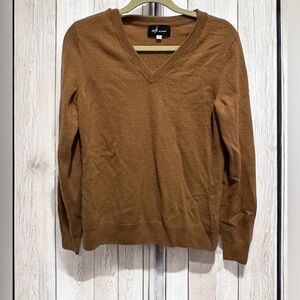 NAADAM, Soft by Naadam 100% Cashmere V Neck Sweater, Brown Size Medium